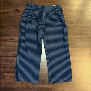 Abercrombie Sloan Pinstriped Blue Pants